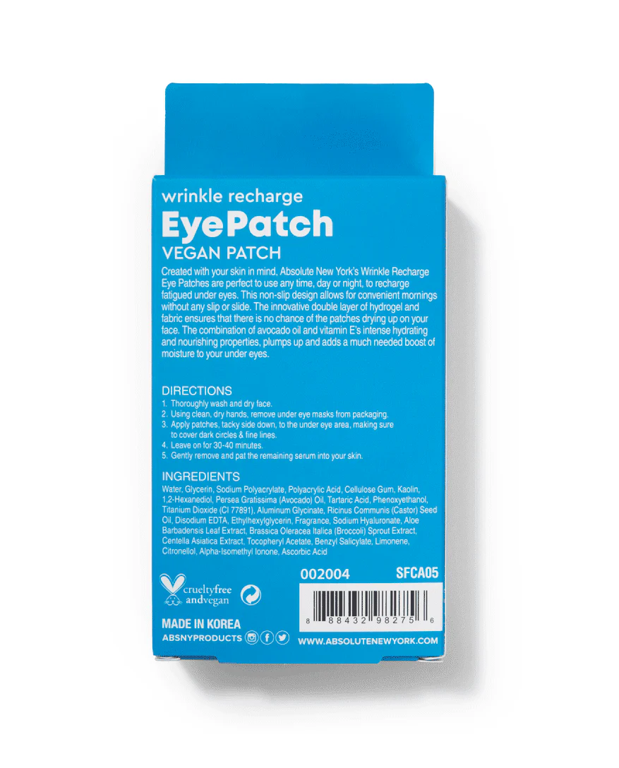 ABSOLUTE NEW YORK EYE PATCH WRINKLE RECHARGE VITAMIN E - Image 3