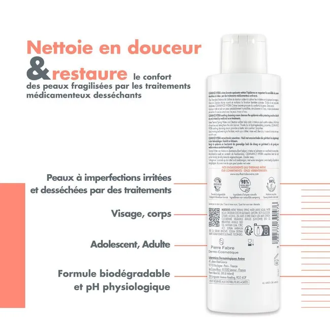 Avène - cleanance hydra crème lavante apaisante 200 ml - Image 3