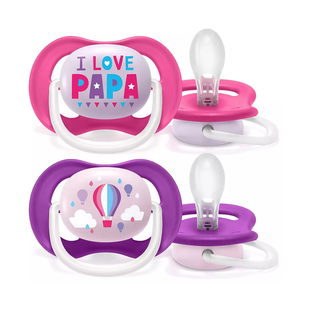 AVENT SUCETTE ORTHO 6-18M GIRL PAP/BALLO - SCF080/04 - Image 2