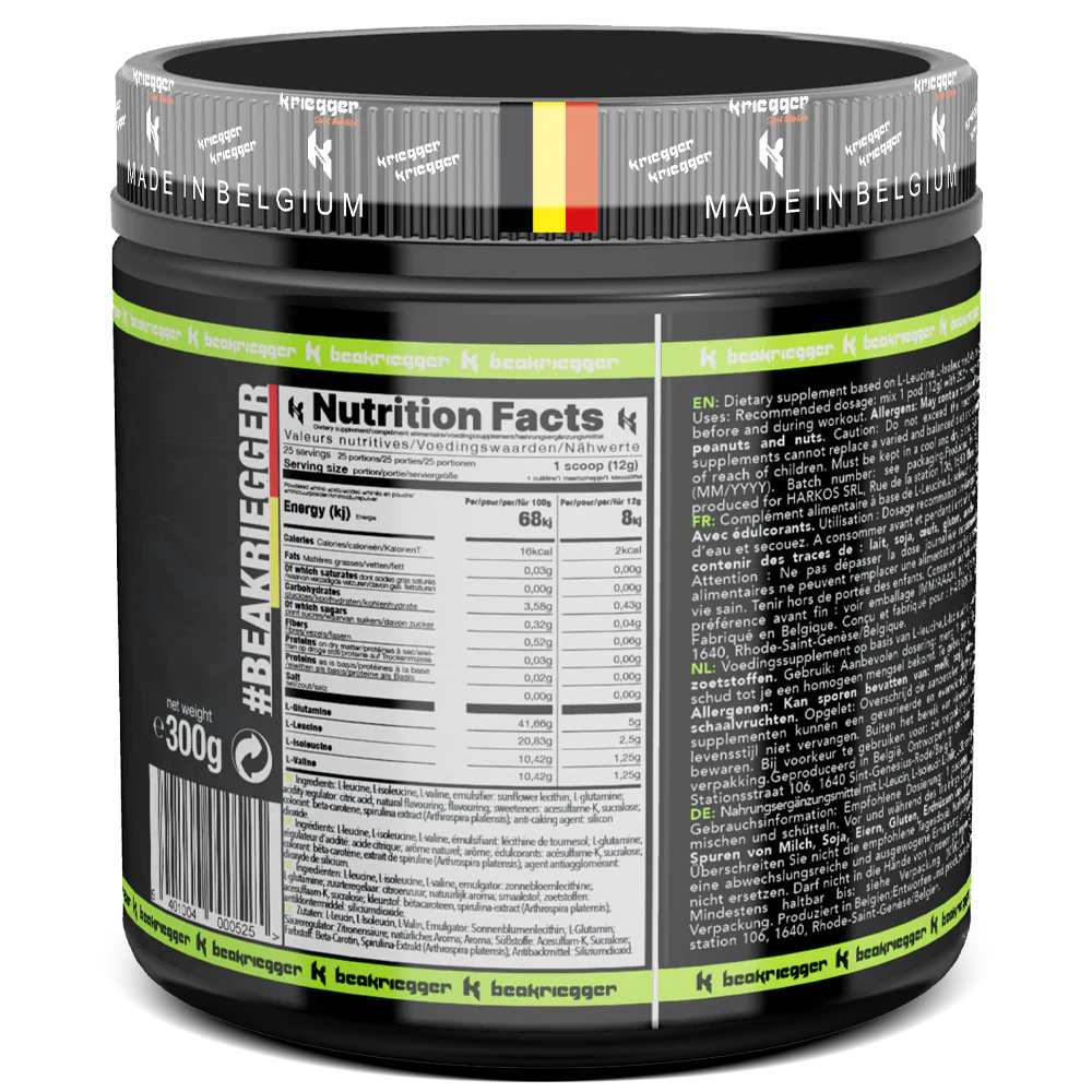 Kriegger BCAA 2:1:1 + GLUTAMINE 300g - Image 5
