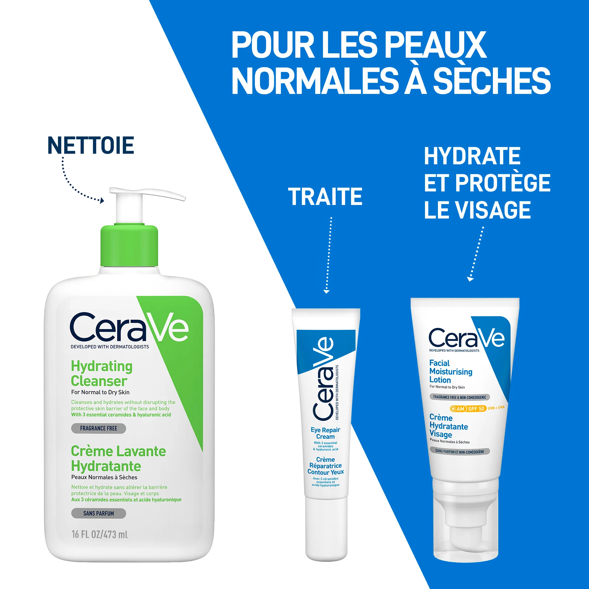 CeraVe Crème Hydratante Visage SPF 50 Peaux Normales À Sèches 52ml - Image 10