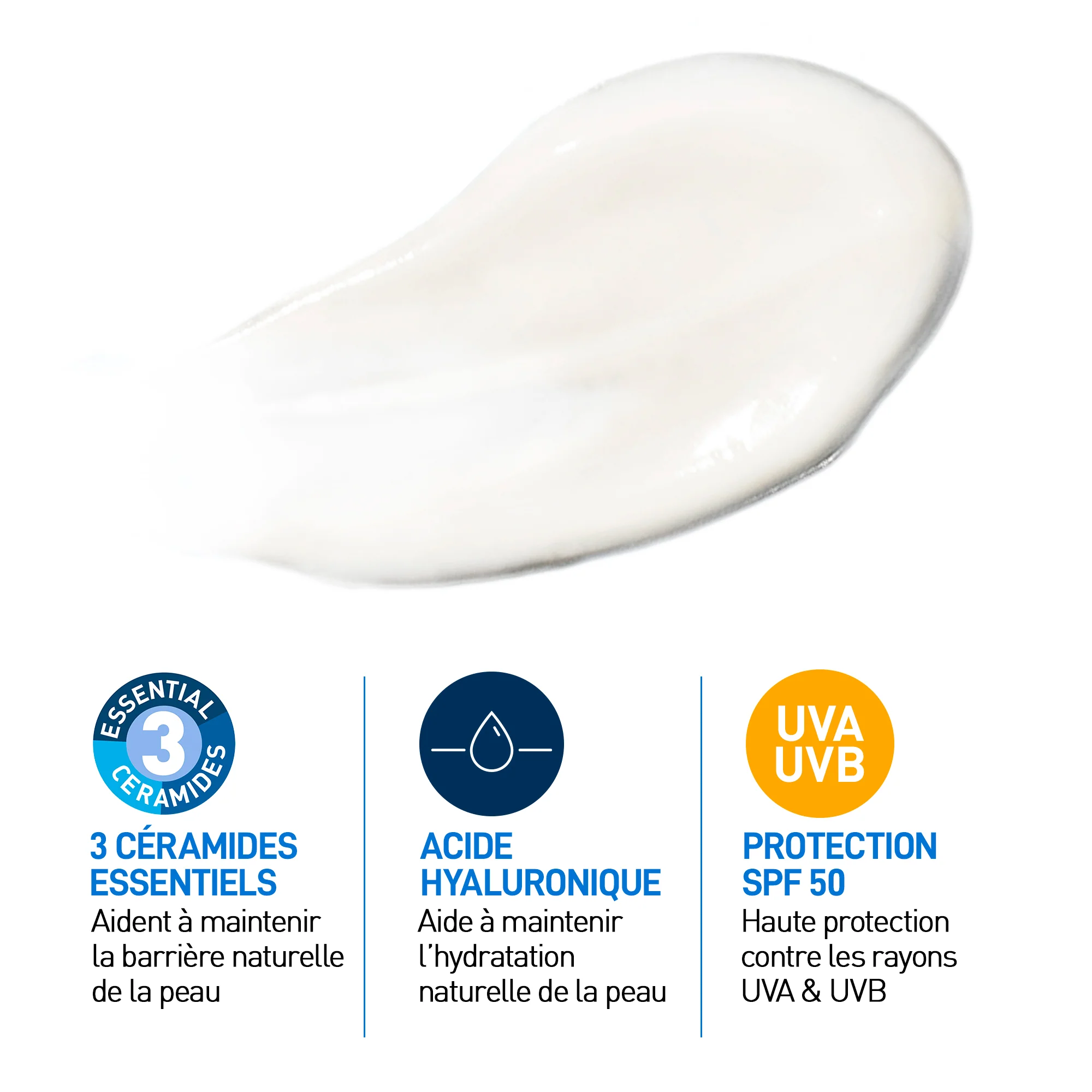 CeraVe Crème Hydratante Visage SPF 50 Peaux Normales À Sèches 52ml - Image 5