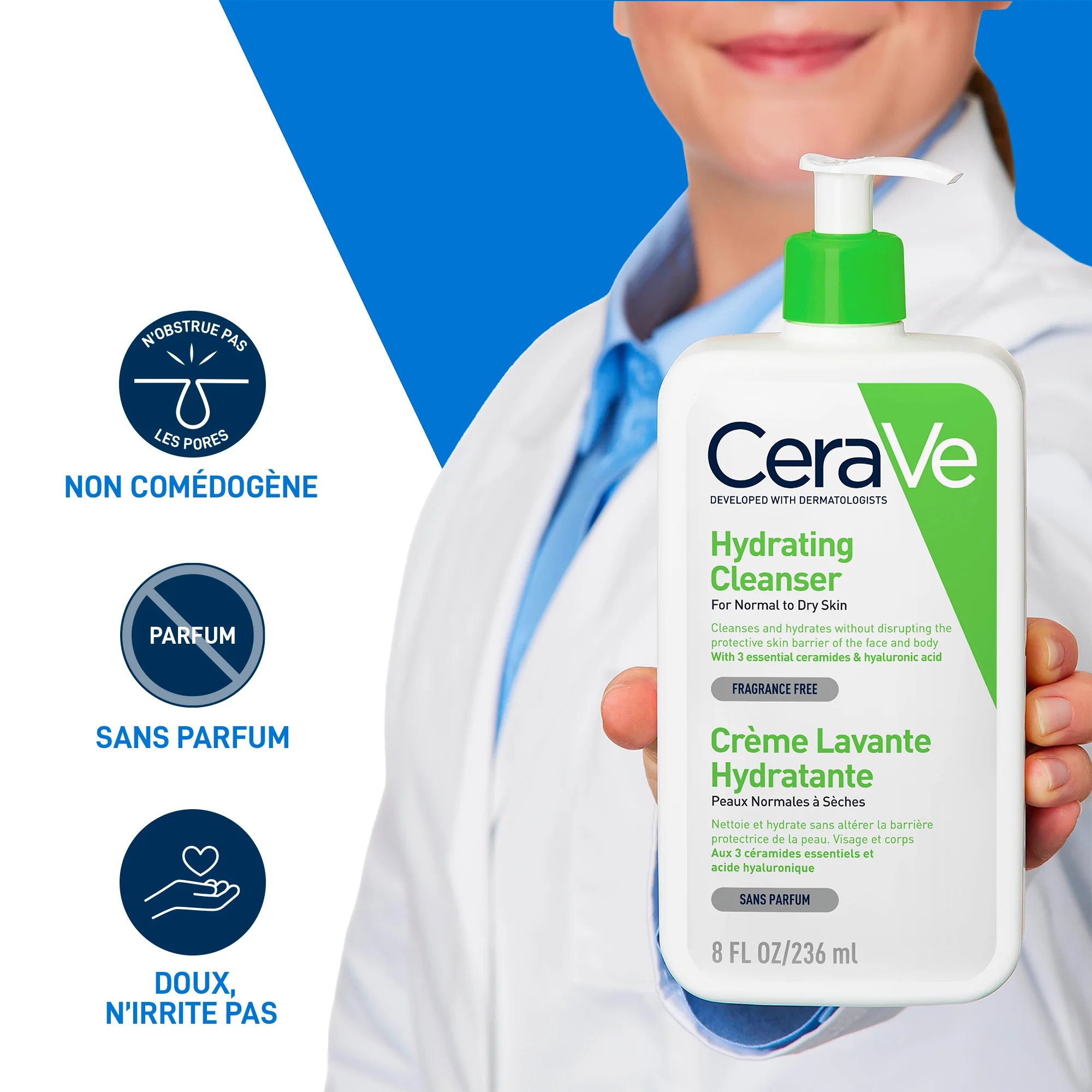 Cerave crème lavante hydratante – 236 ml - Image 6