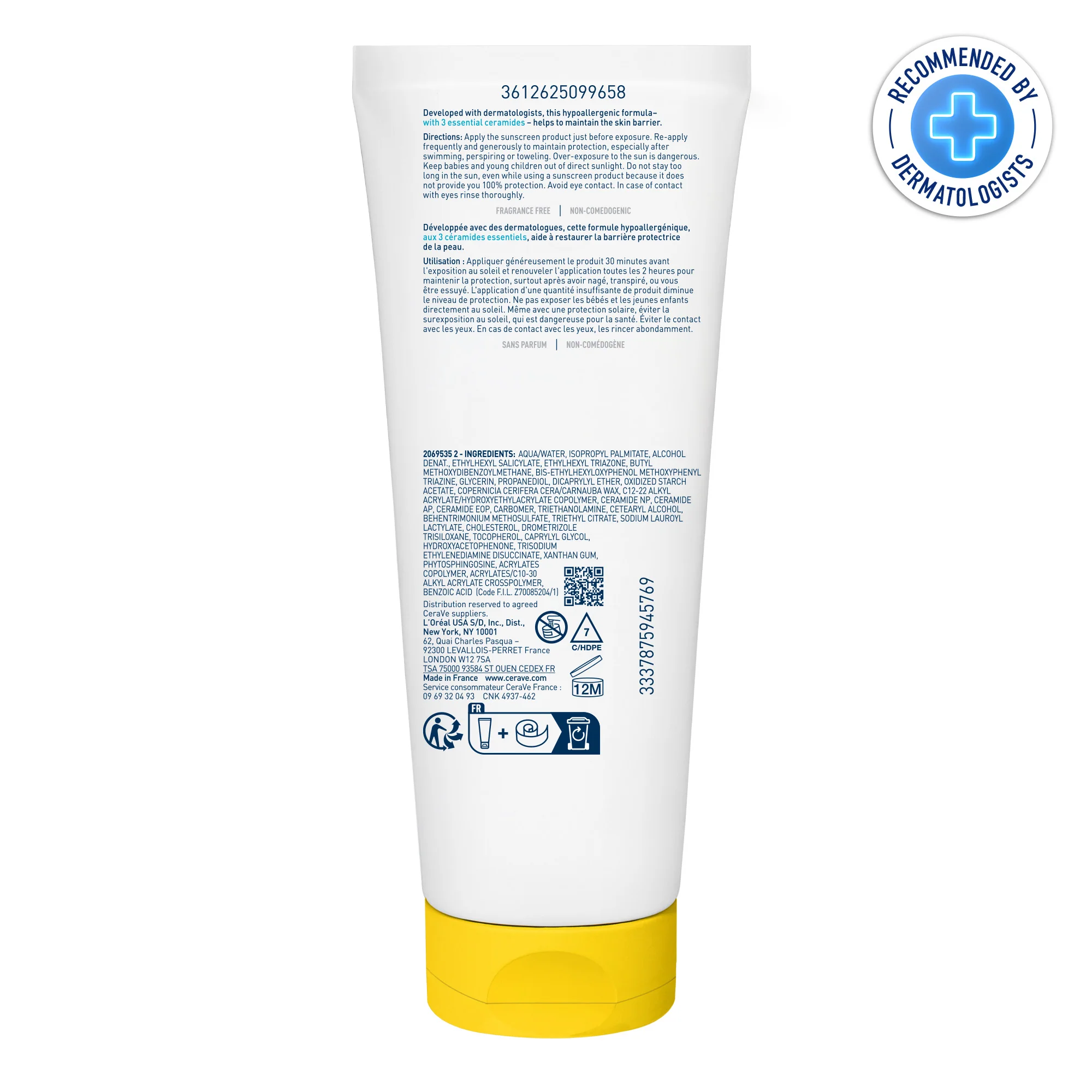 Cerave Lait Solaire Invisible Hydratant SPF50+ | Peau Normale à Sèche |Peau sensible | 75ml - Image 2