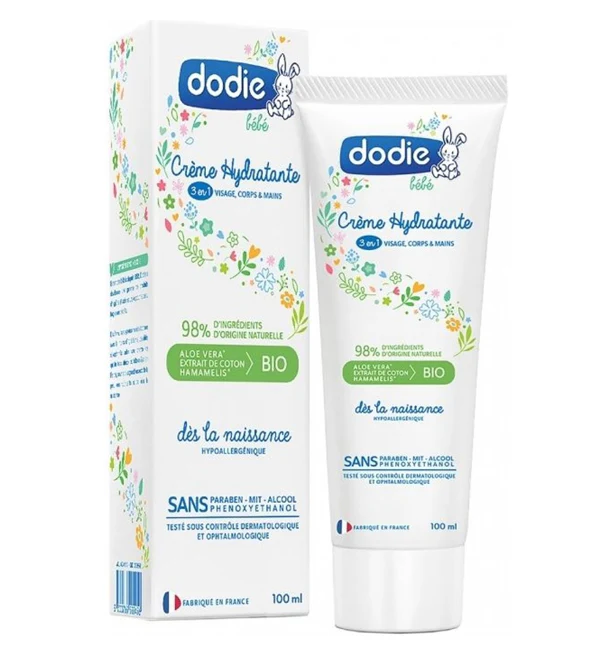 Dodie – Crème hydratante 3 en 1 – 100 ml