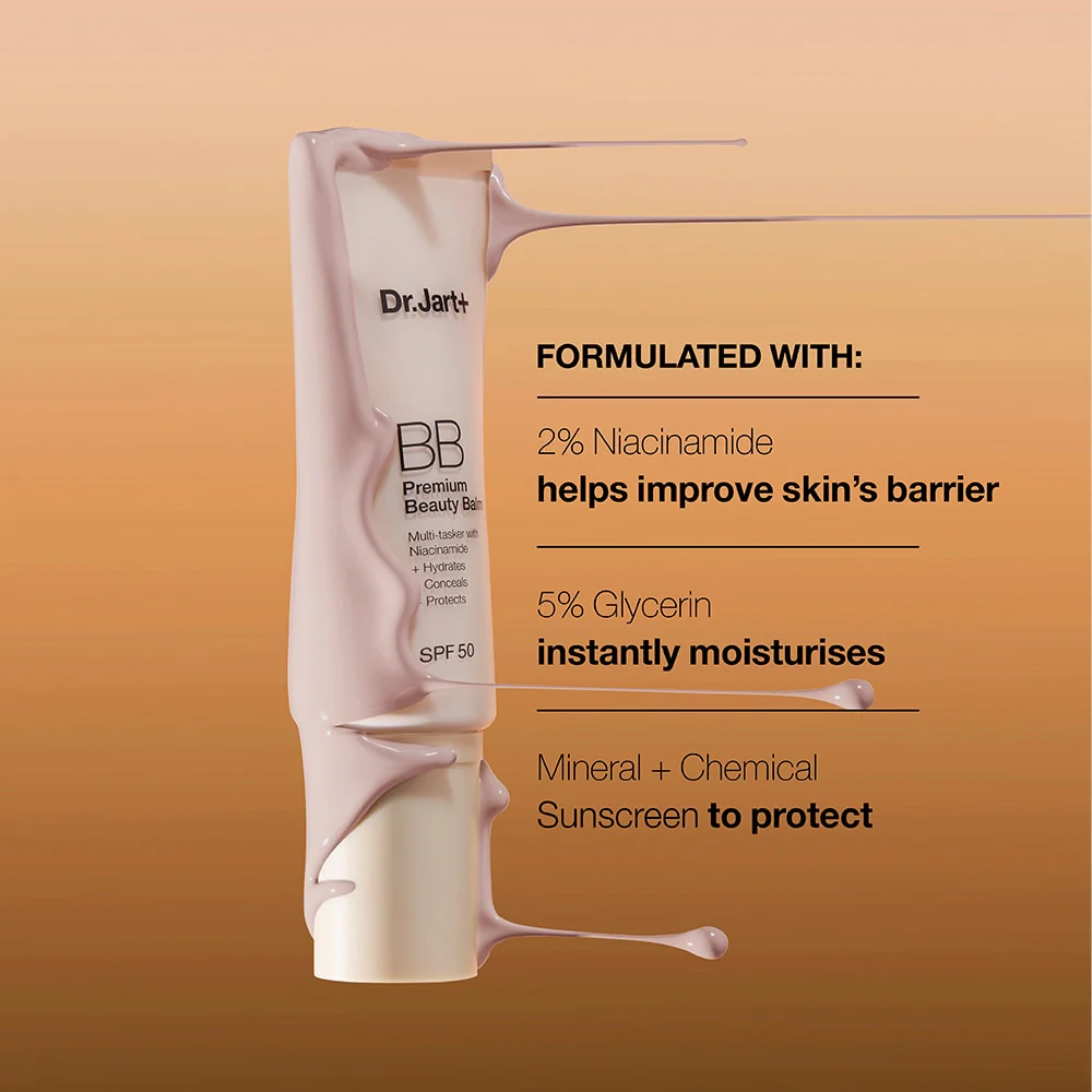 Dr. Jart+ BB Premium Baume de Beauté SPF50 Teinte 03 Medium-Tan 40ml – Soin Unifiant & Haute Protection - Image 4
