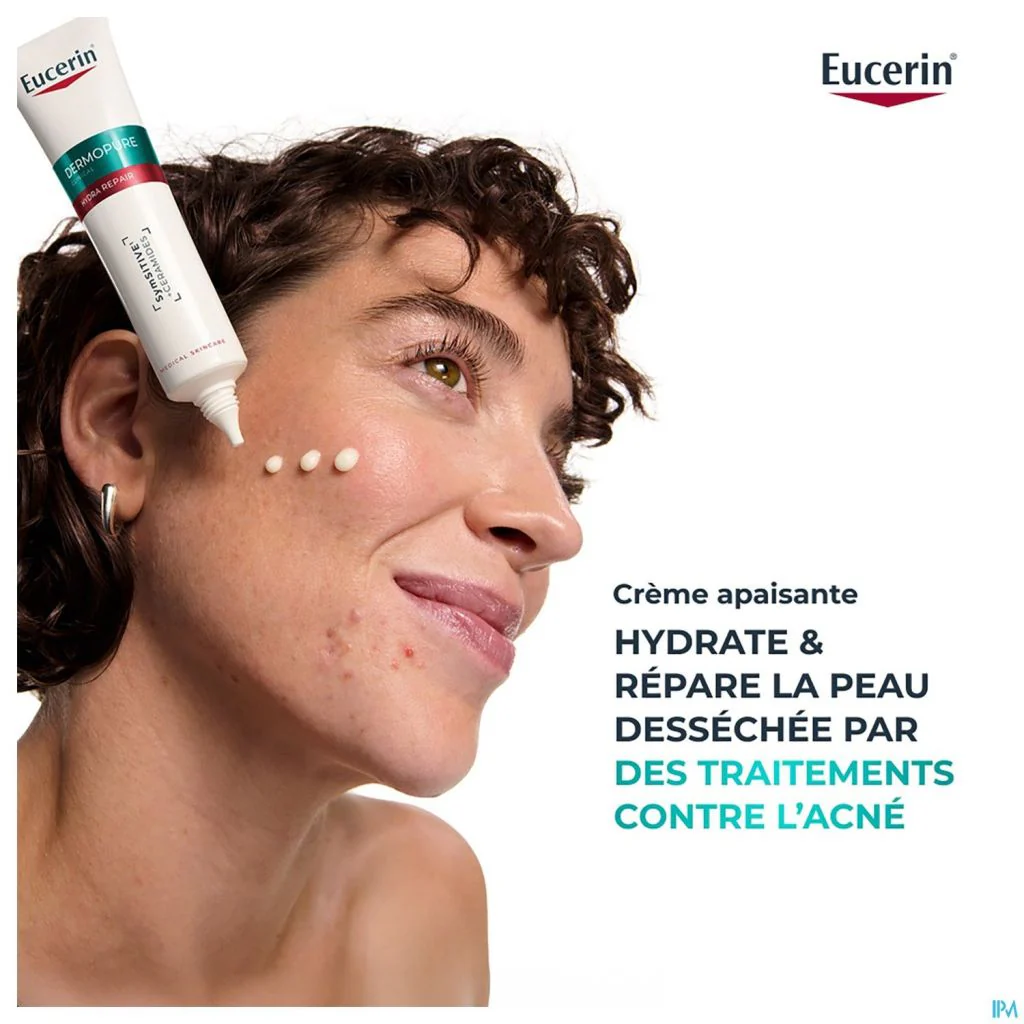Eucerin – Hydra Crème Compensatrice Apaisante DermoPure – 50 ml - Image 5