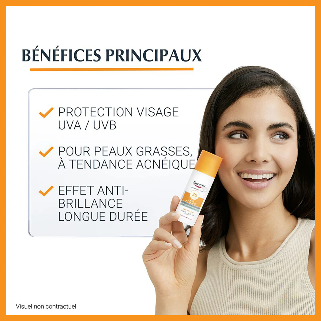 EUCERIN PACK SUN PROTECTION OIL CONTROL GEL-CRÈME SPF50+ 50 ML = AQUAPHOR 4ML + HYDRO PROTECT 5ML OFFERTS - Image 3