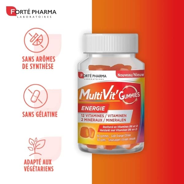 FORTE PHARMA MULTIVIT' ENERGIE B60 GUMMIES - Image 3