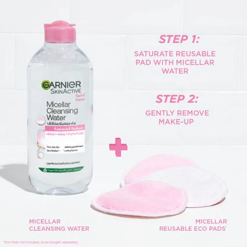 Garnier solution micellaire tout en 1 peaux sensibles 400ml - Image 4