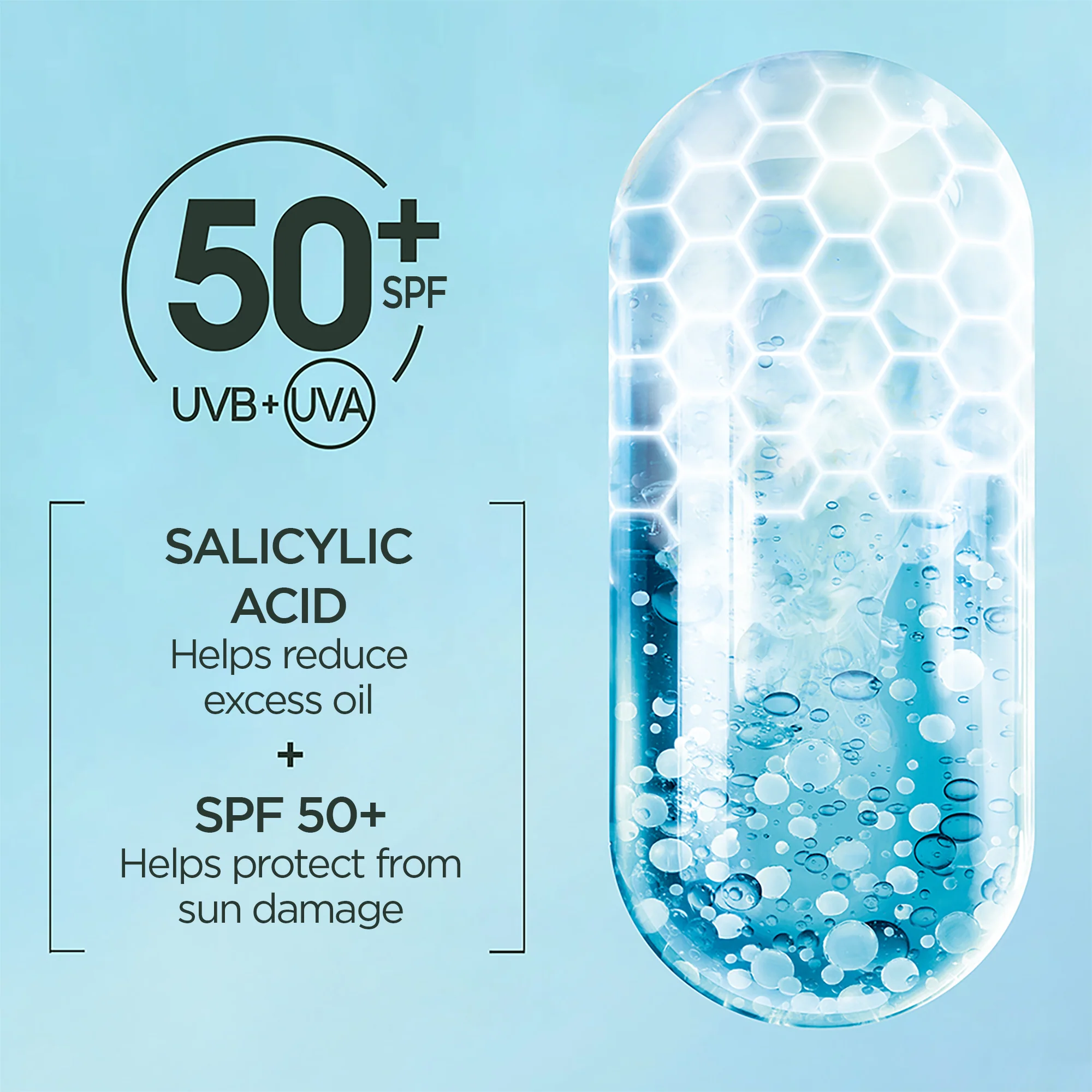Garnier Super UV Serum Sunscreen SPF50+ PA++++ – Peaux à Imperfections & Anti-Acné - Image 4