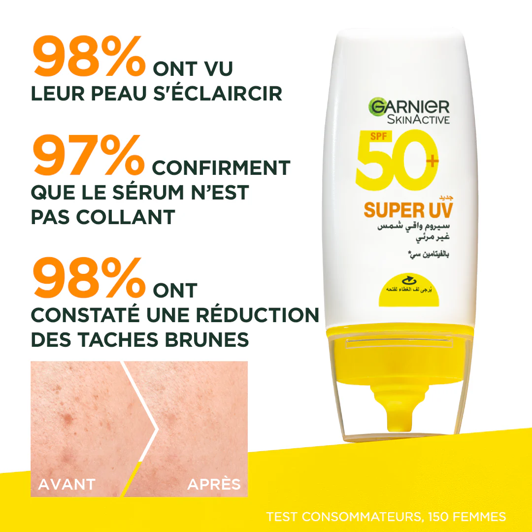 Garnier super uv invisible serum sunscreen spf 50 pa++++ uva/b - Image 2
