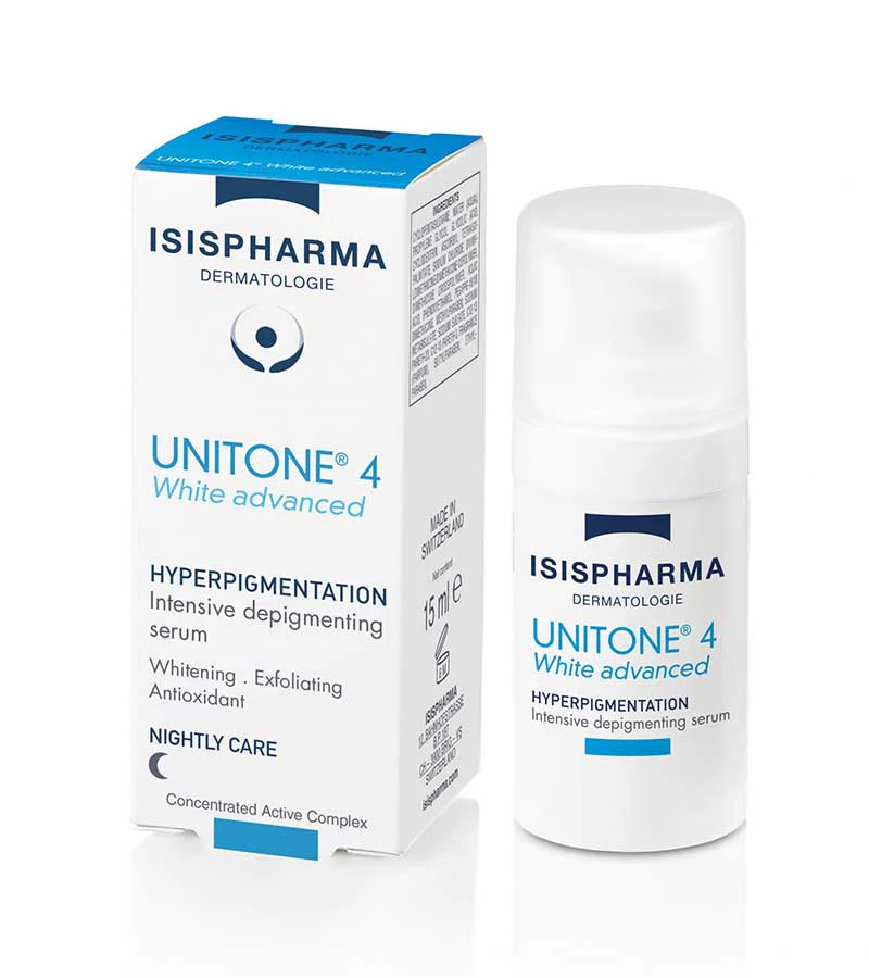 ISISPHARMA UNITONE4 white advanced Serum depigmentant Intensif 15ml =  uveblock 50+ Mineral Teintee+ trousse Offerts - Image 2