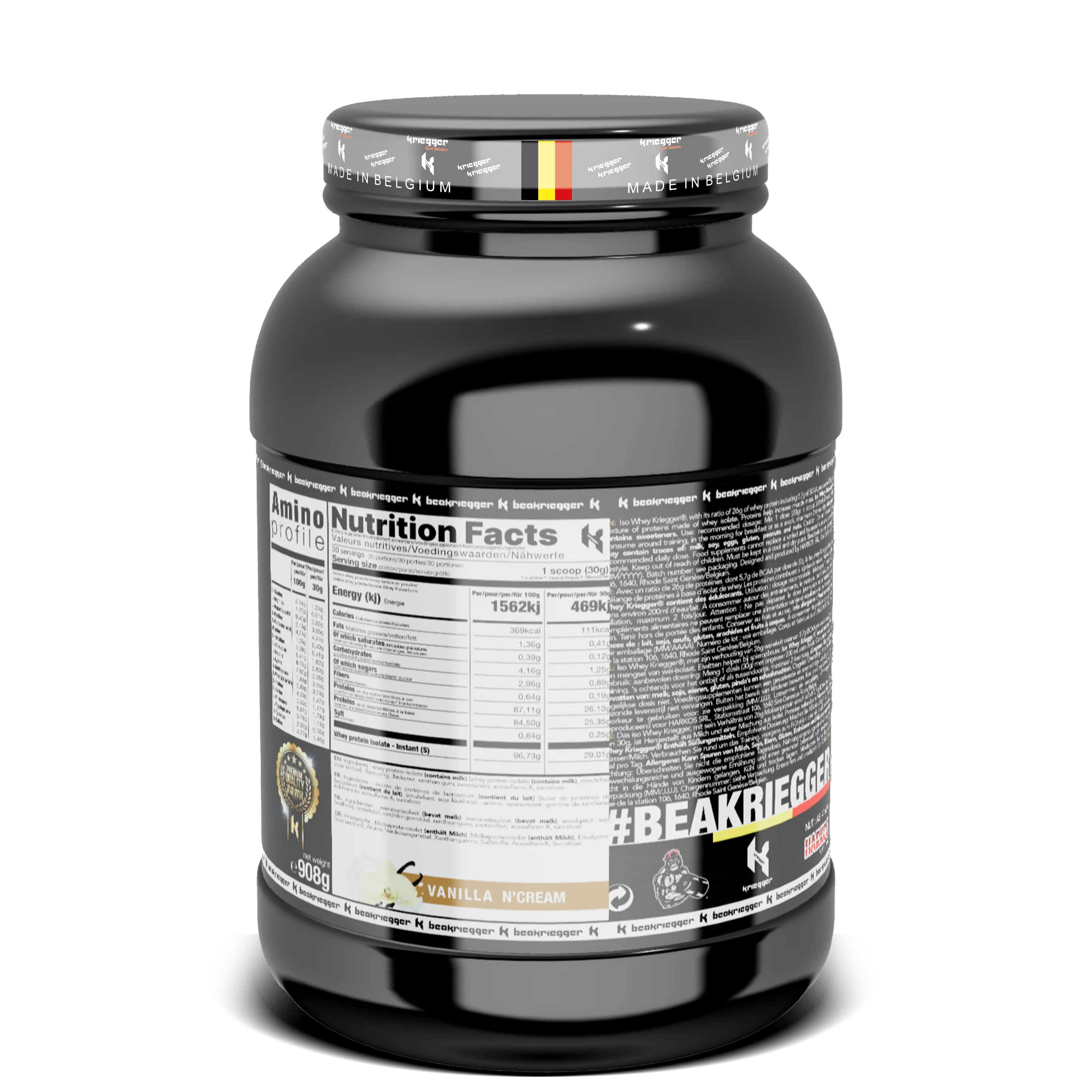 Kriegger ISO WHEY PROTEIN 908 g - Image 4