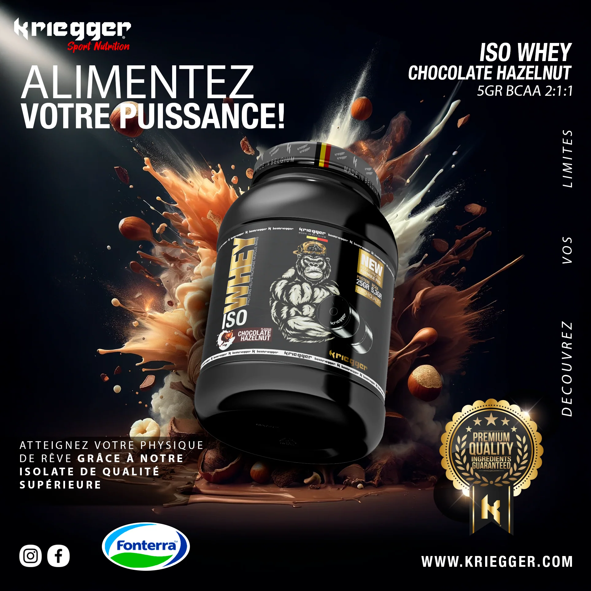 Kriegger ISO WHEY PROTEIN 908 g - Image 9