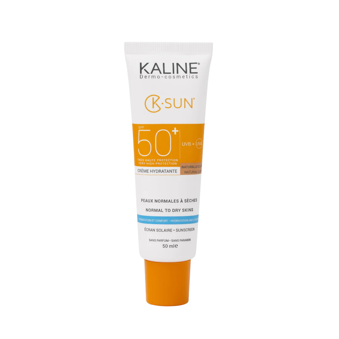 KALINE K-SUN Peaux Normales à Sèches Naturelle Claire SPF 50 = K-Aqua Cold Cream Offert - Image 2