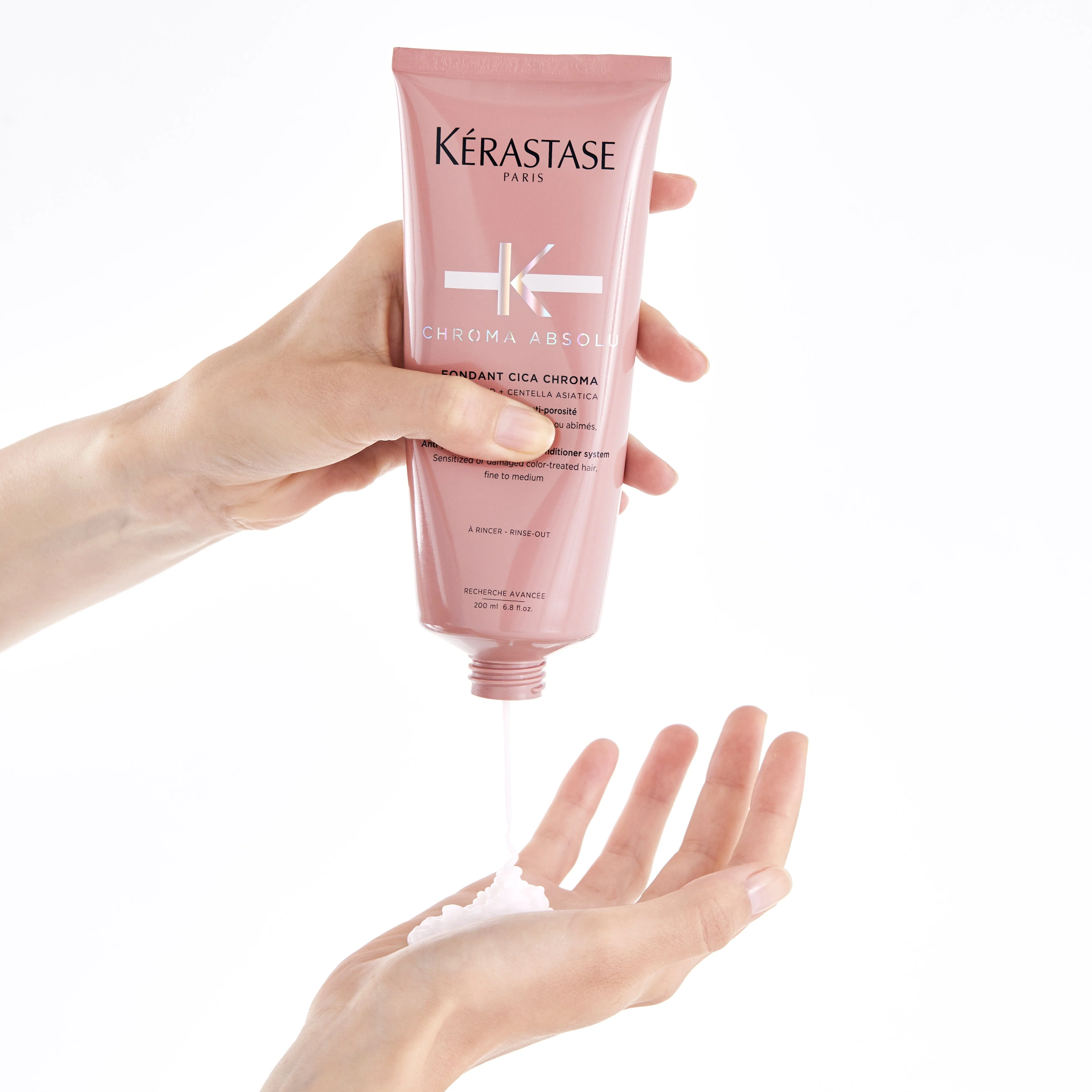 Kérastase Chroma Absolu Fondant Cica Chroma 200ml – Soin Démêlant Protecteur Couleur - Image 3