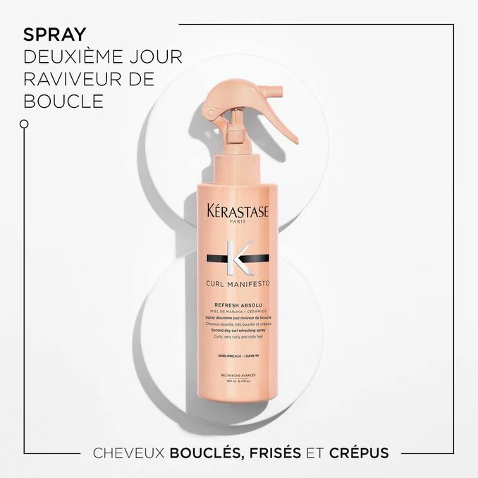 Kérastase Curl Manifesto Refresh Absolu Spray 190ml – Réactivateur de Boucles - Image 2