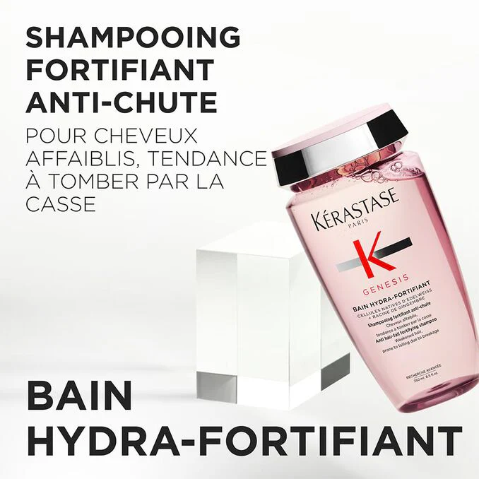 Kérastase Genesis Bain Hydra-Fortifiant 250ml – Shampooing Anti-Chute Cheveux Fragiles - Image 3