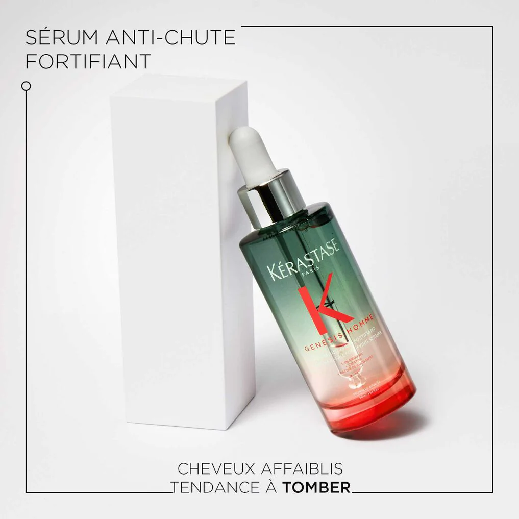 Kérastase Genesis Homme Sérum Anti-Chute Fortifiant 90ml – Soin Cuir Chevelu Homme - Image 3