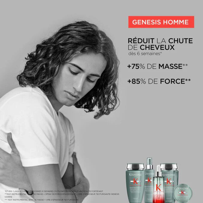 Kérastase Genesis Homme Bain de Force Quotidien 250ml – Shampooing Fortifiant Homme - Image 4