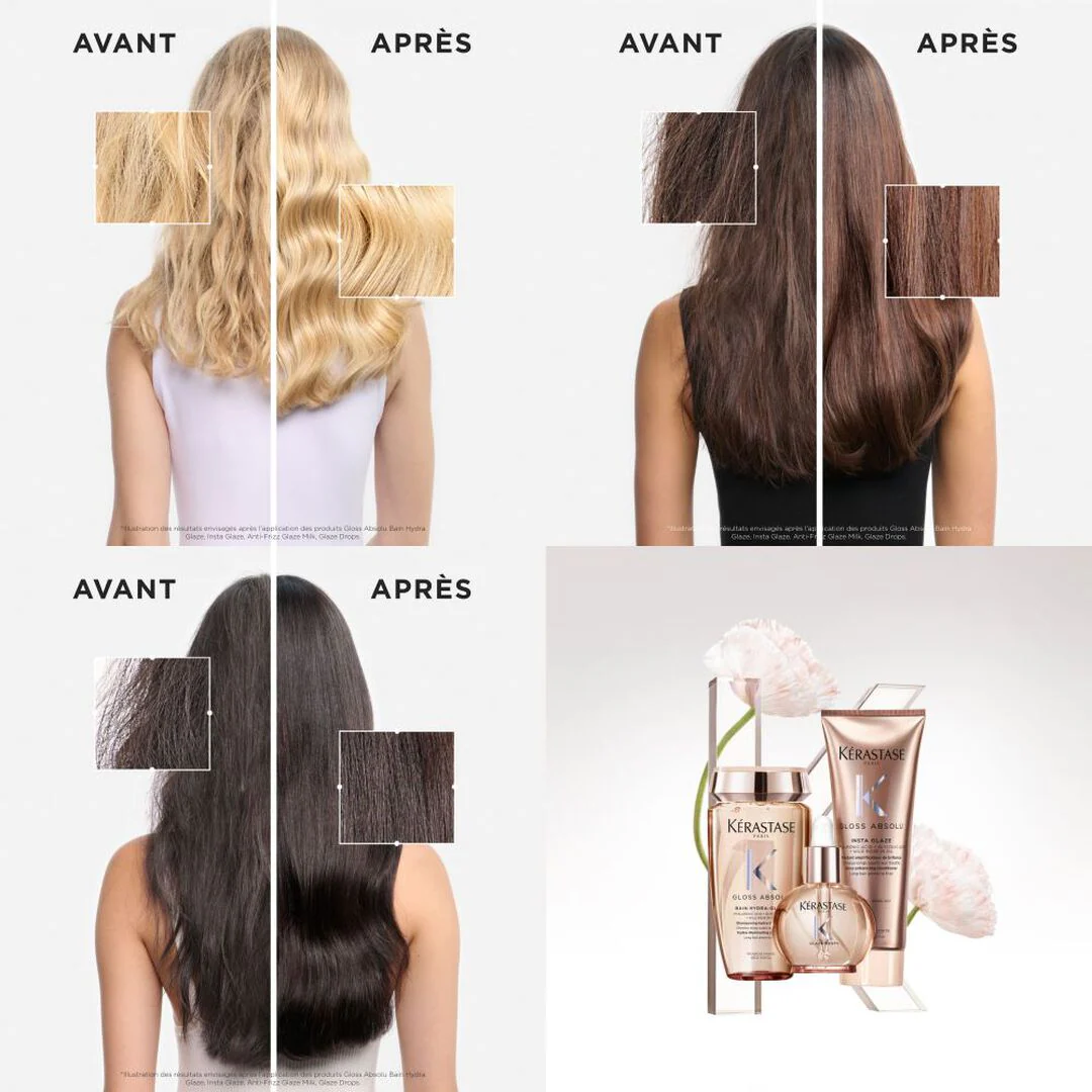 Kérastase Gloss Absolu Anti-Frizz Glaze Milk 190ml – Lait Lissant Brillance - Image 4