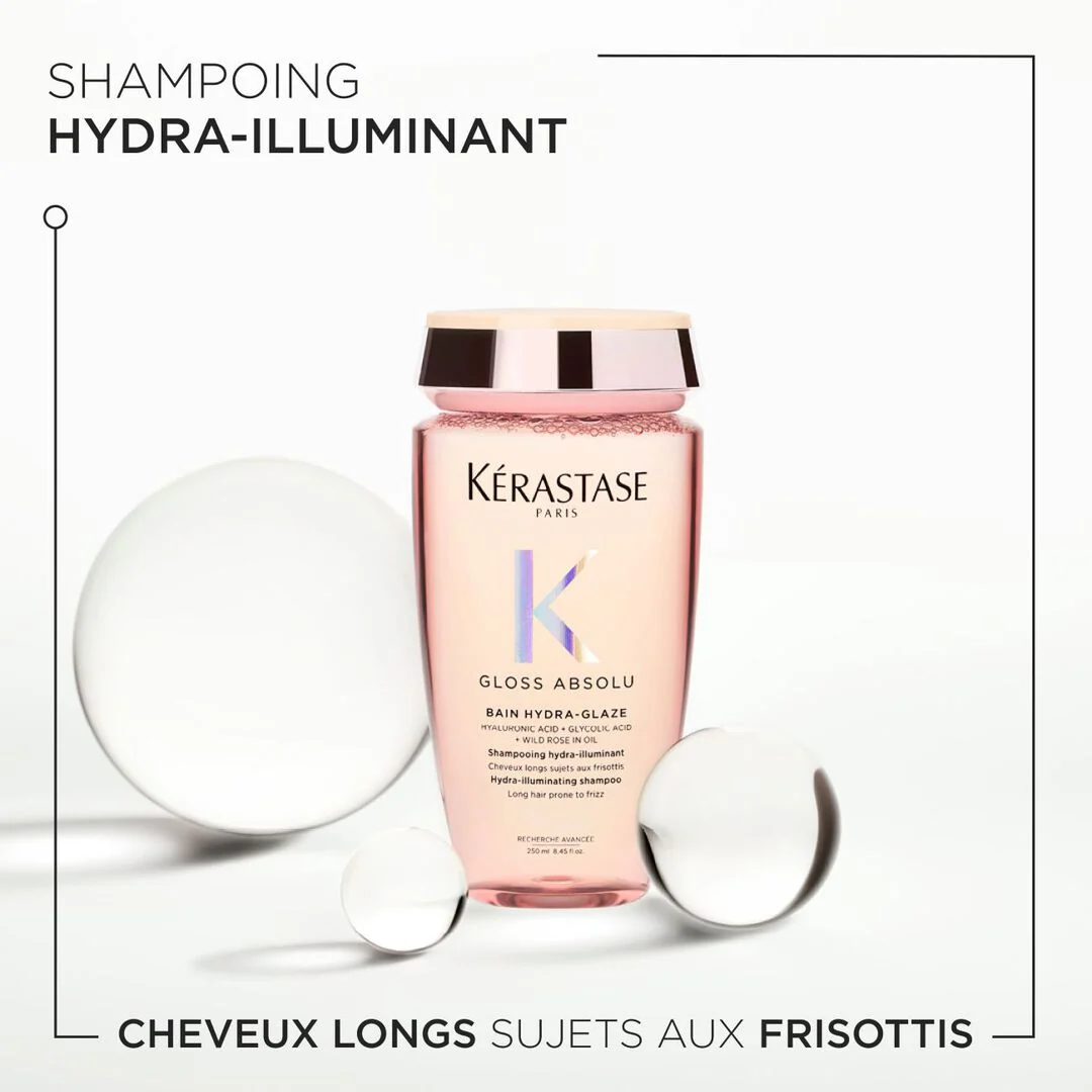 Kérastase Gloss Absolu Bain Hydra-Glaze 250ml – Shampooing Hydratant Brillance - Image 3