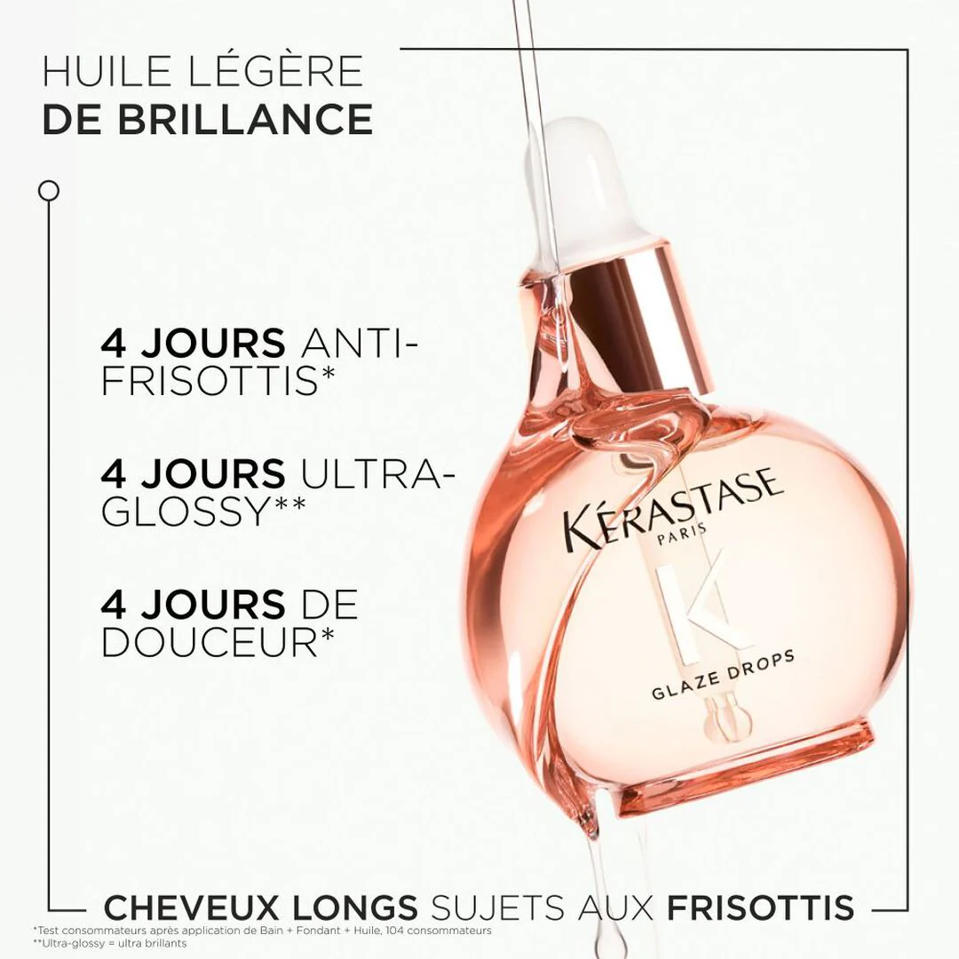 Kérastase Gloss Absolu Glaze Drops 45ml – Huile brillance & anti-frisottis - Image 3