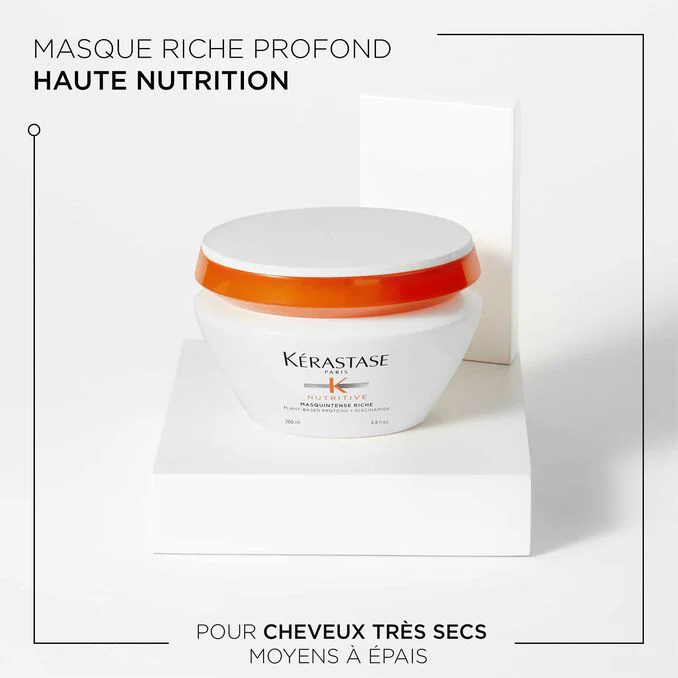 Kérastase Nutritive Masquintense Riche 200ml – Masque Nourrissant Cheveux Très Secs - Image 3