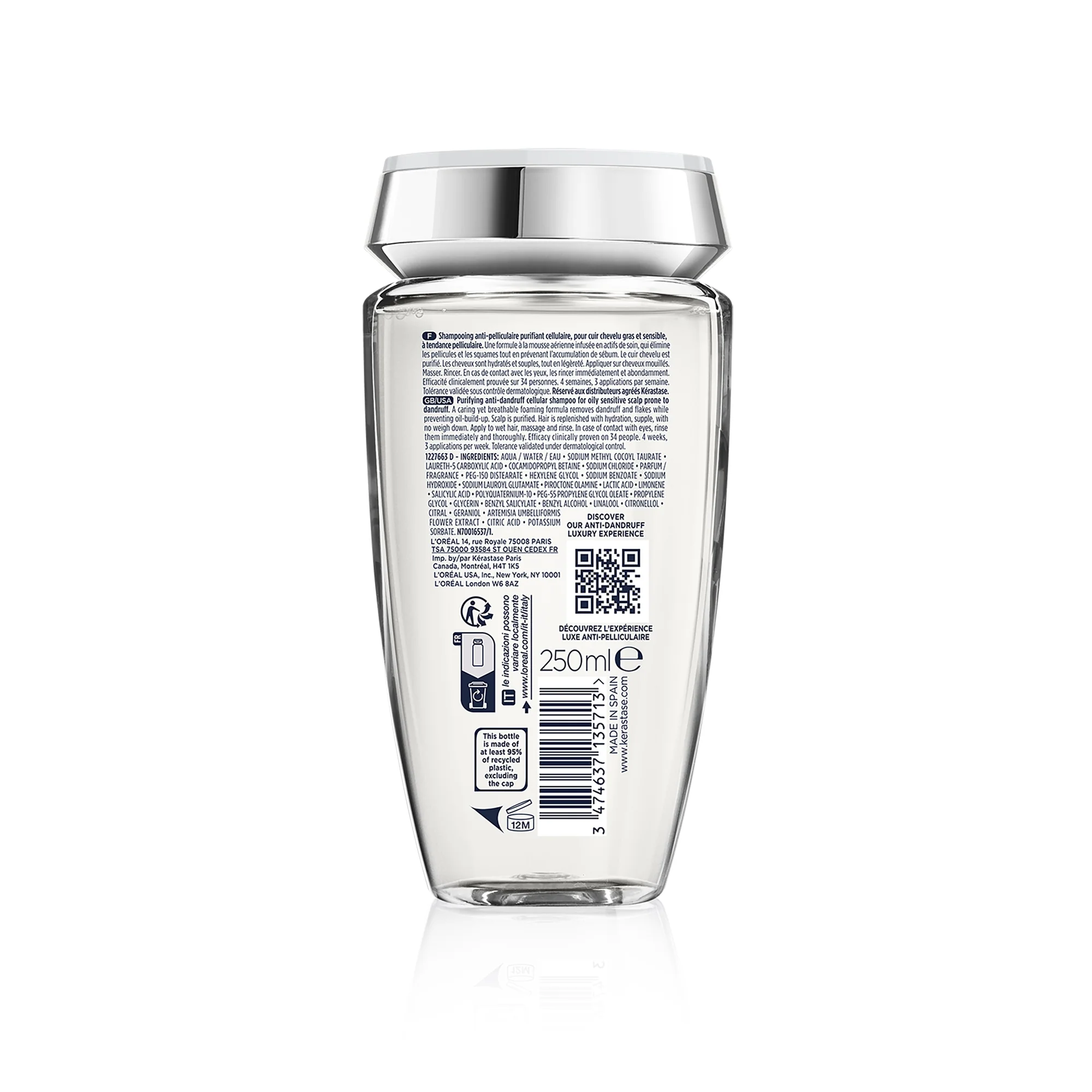 Kérastase Symbiose Bain Pureté Anti-Pelliculaire 250ml – Shampooing Cuir Chevelu Sensible - Image 2