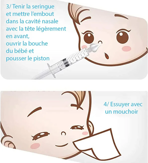 L2N Pharma Lot de 2 Seringues Bébé pour Lavage Nasal Lapin - Image 4