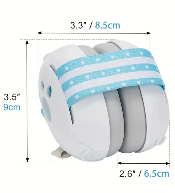 L2N Pharma Casque bébé réducteur de bruits dès 4mois Sac de rangement inclus - Image 3