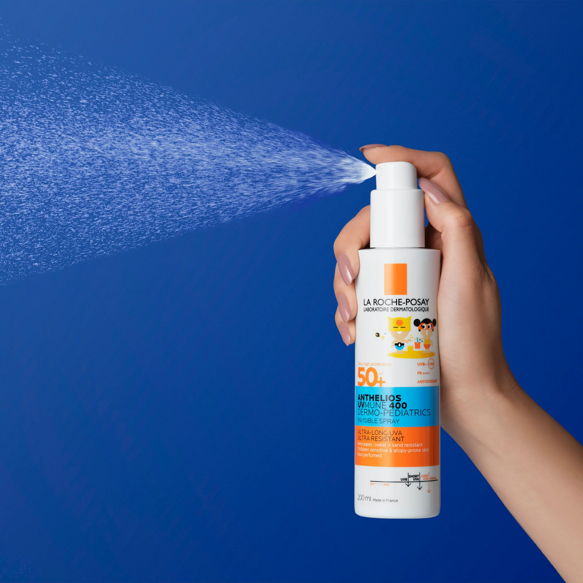La roche posay anthelios uv mune 400 dermo-pediatrics spray invisible SPF50 200ML - Image 4