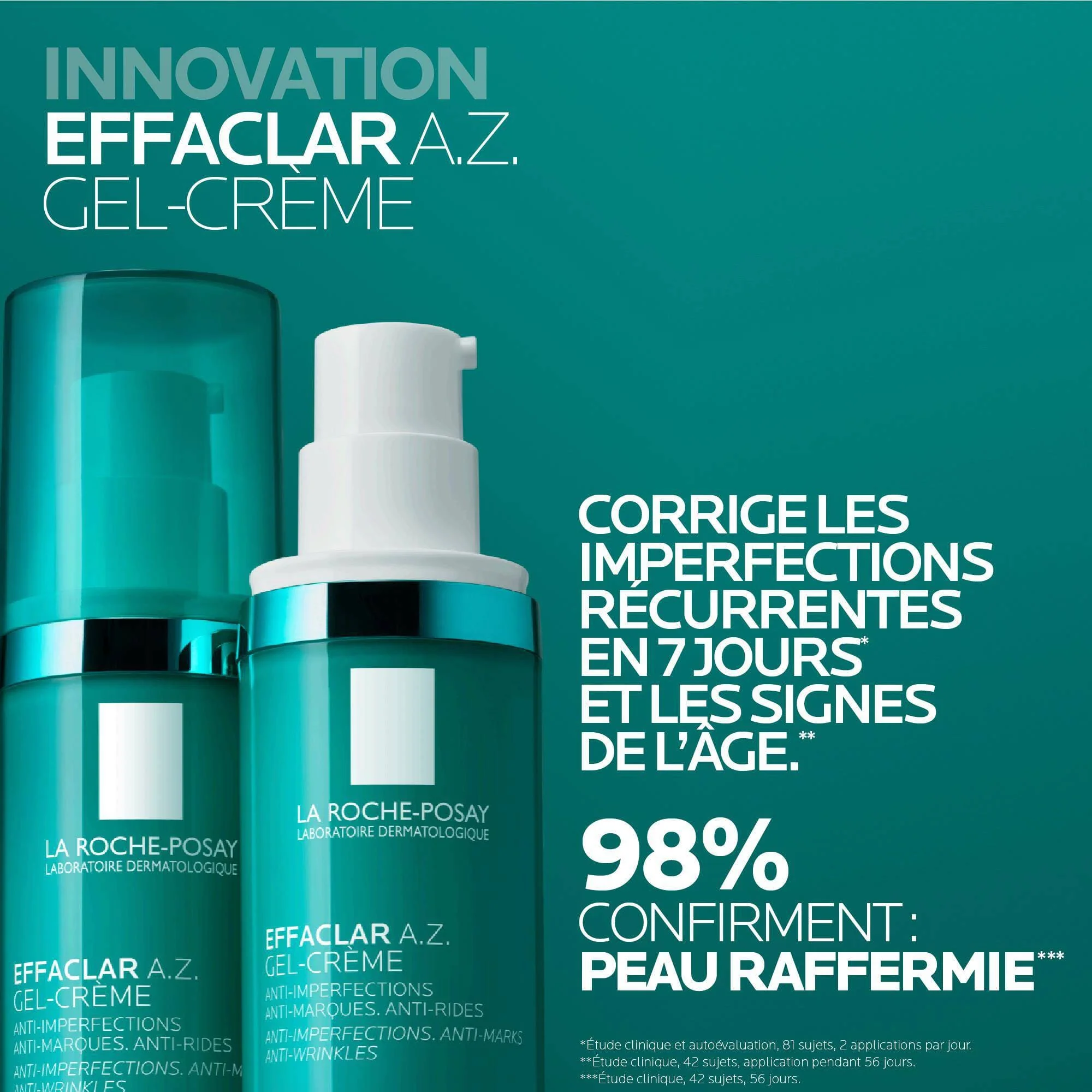 La Roche-Posay Effaclar A.Z Gel-Crème 40ml – Soin Anti-Imperfections & Réparateur - Image 4