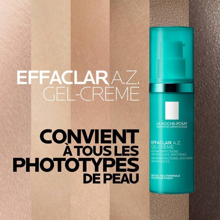 La Roche-Posay Effaclar A.Z Gel-Crème 40ml – Soin Anti-Imperfections & Réparateur - Image 6