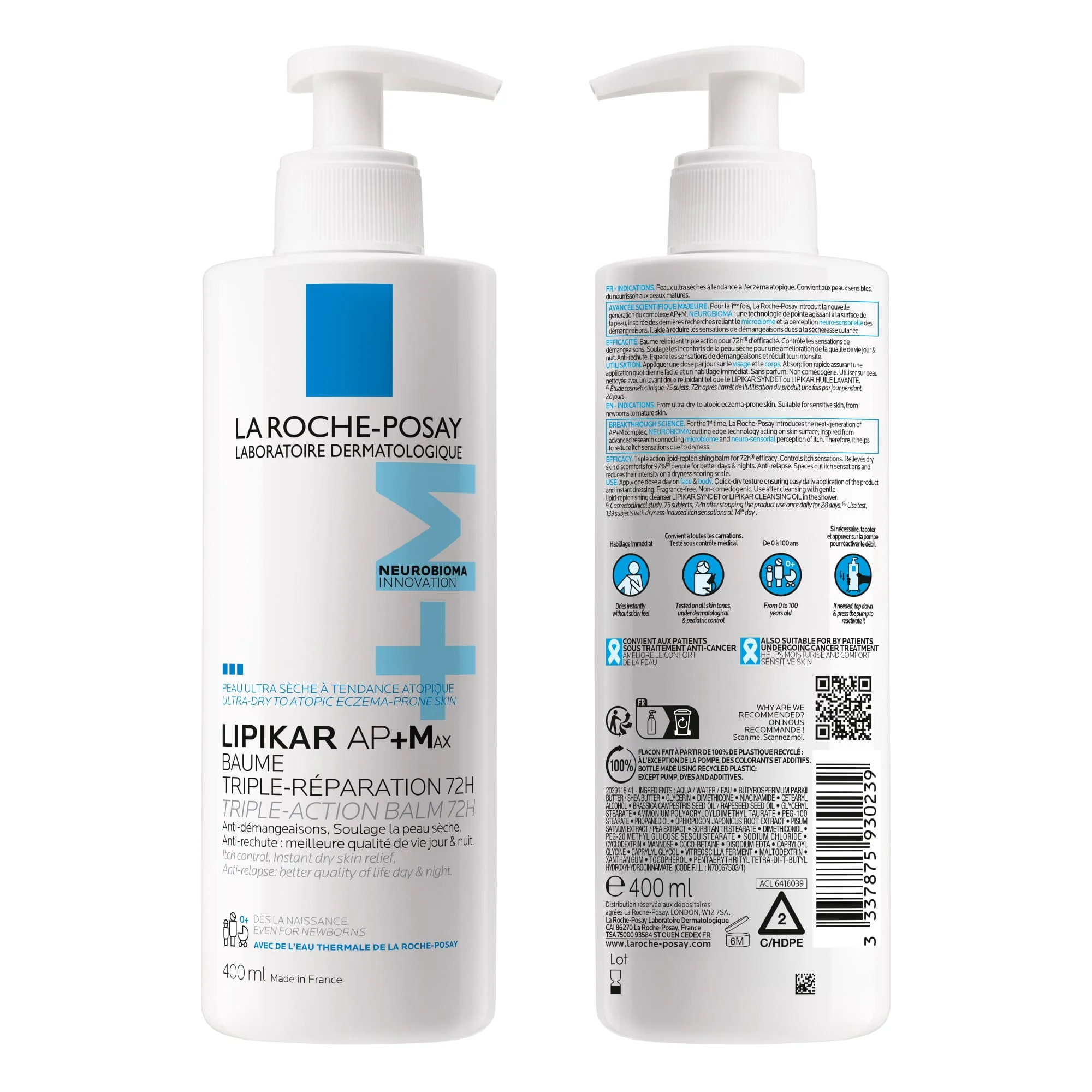 La Roche Posay Lipikar Baume AP+MAX 400ml - Image 6