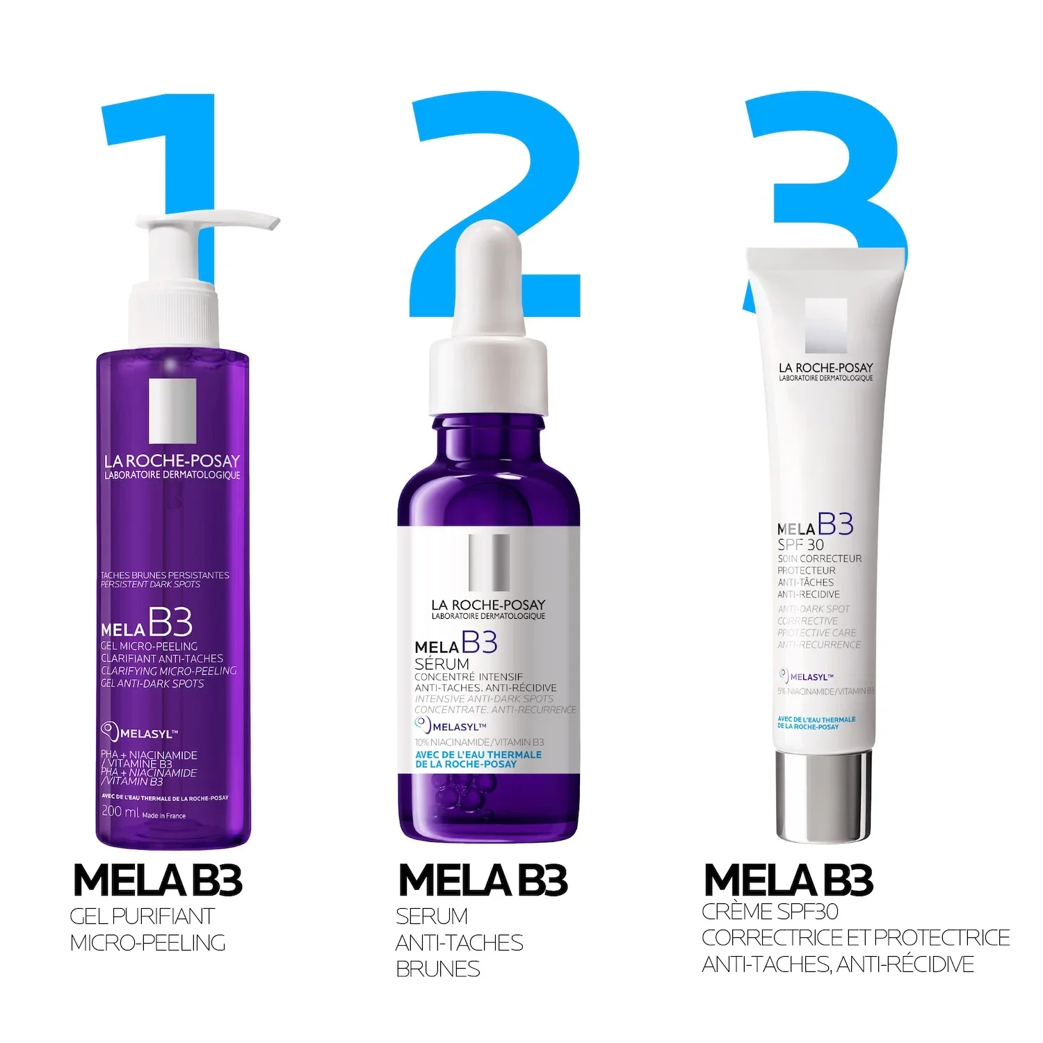 La Roche-Posay Mela B3 Clarifying Micro-Peeling Cleanser 200ml – Réduit Taches Brunes et Uniformise le Teint - Image 5