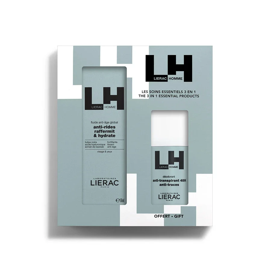 Lierac Coffret Homme Fluide Anti-Âge = Déodorant OFFERT - Image 2