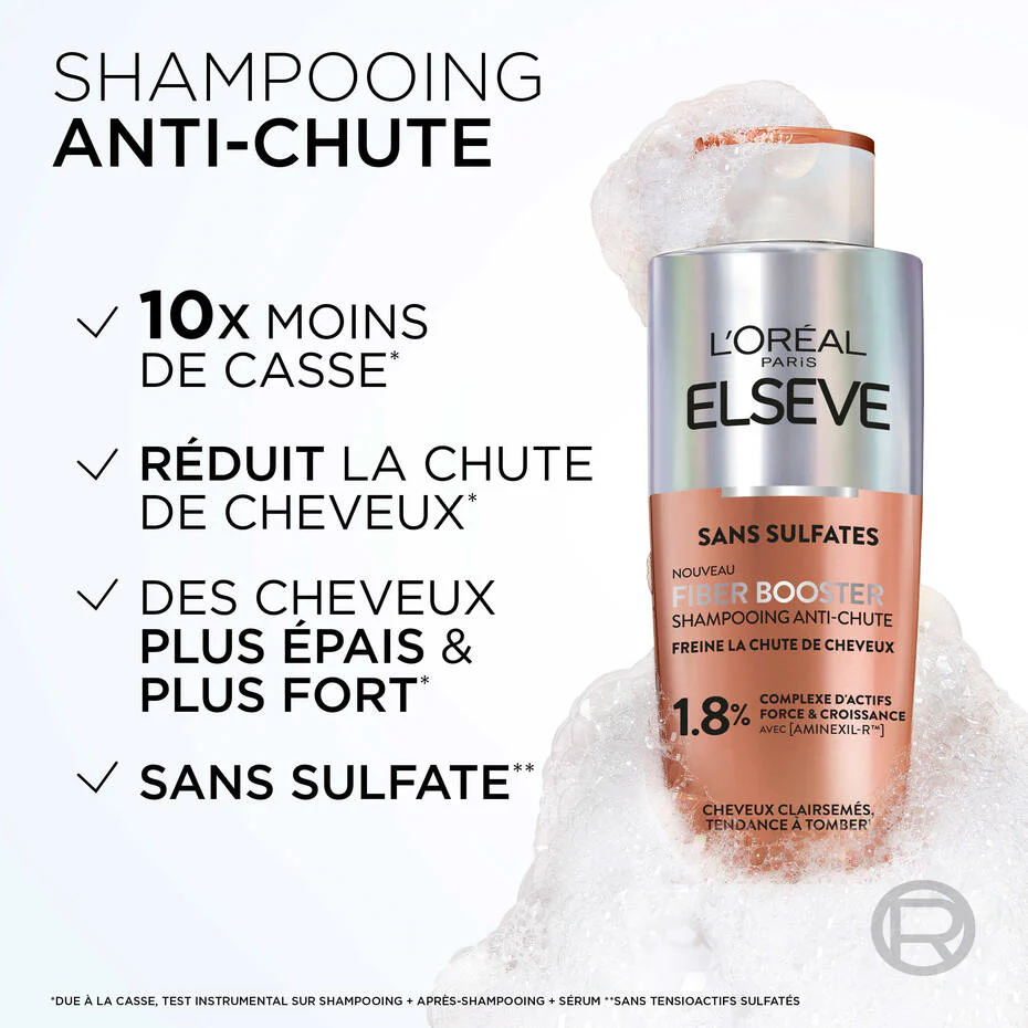 L'Oréal Paris Elseve Fiber Booster Shampooing Sans Sulfates 200 ml - Image 3
