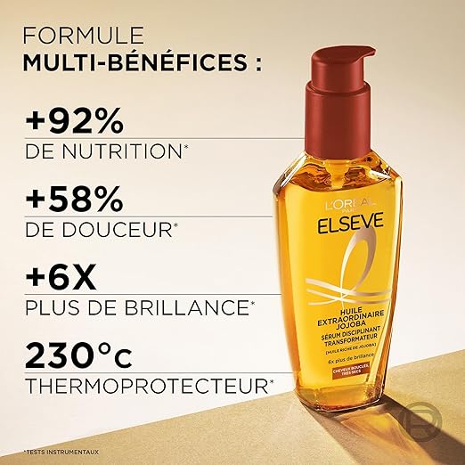 L'ORÉAL PARIS ELSEVE HUILE EXTRAORDINAIRE JOJOBA 100ML = TROUSSE OFFERTE - Image 5