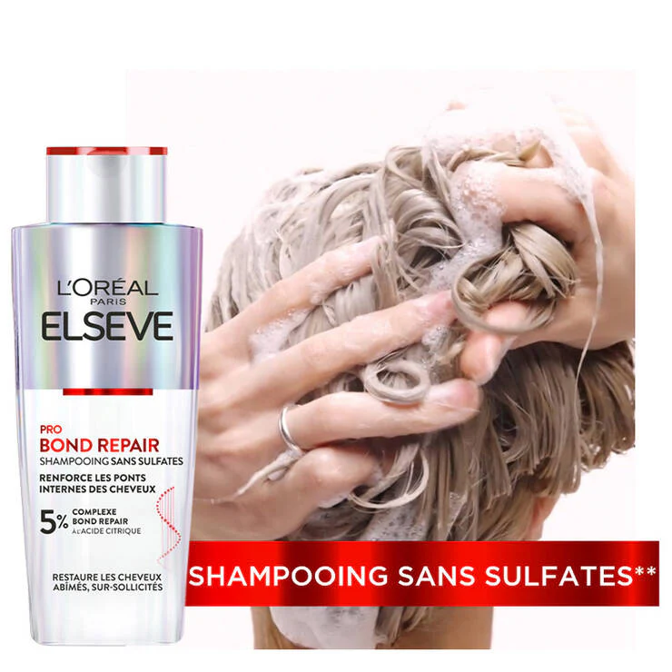L'oréal paris Elseve routine bond repair Shampooing 200ML + Démêlant Intense 150 ml = Shampooing OFFERT - Image 4