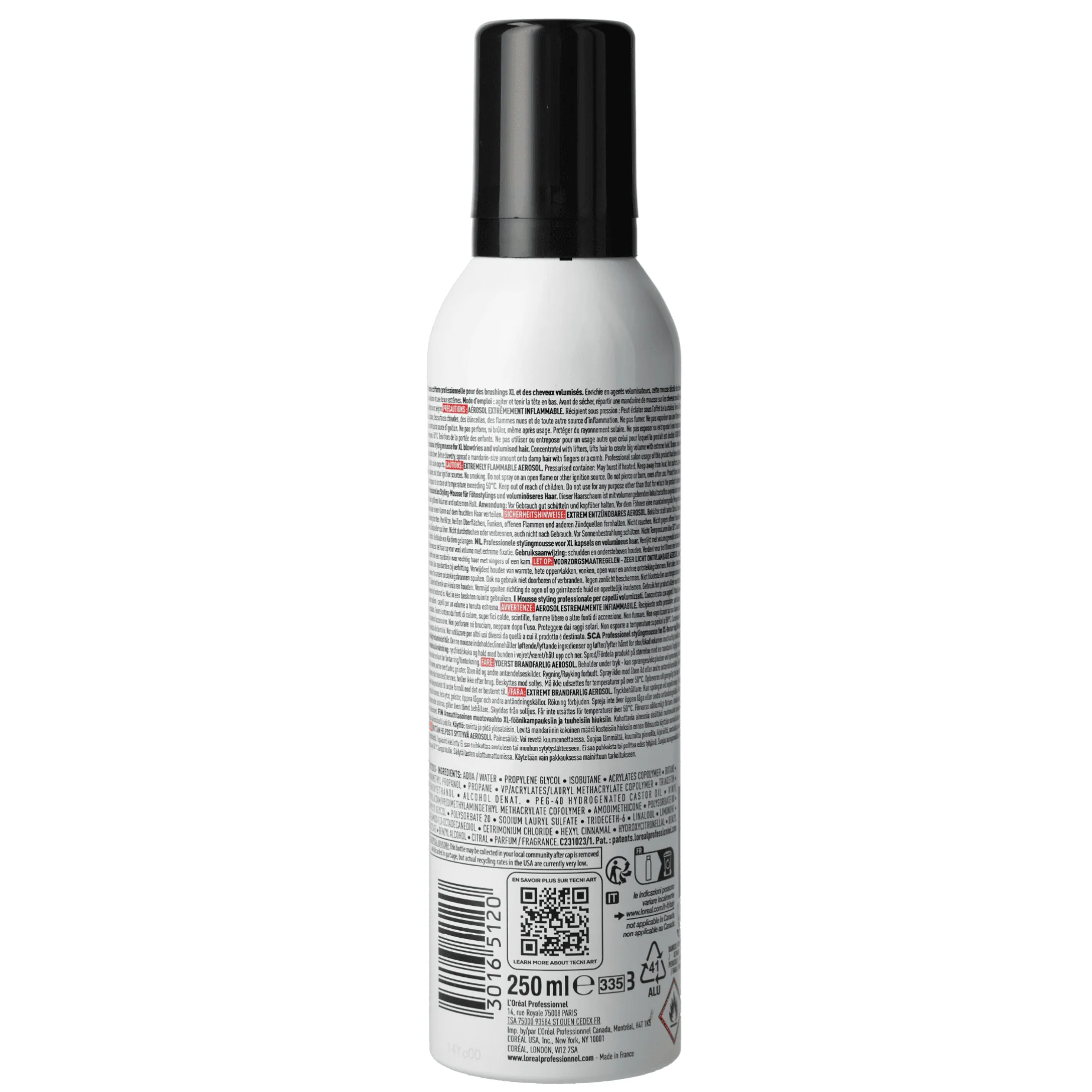 L'Oréal Professionnel TECNI ART FULL VOLUME EXTRA MOUSSE VOLUME 250 ML - Image 2