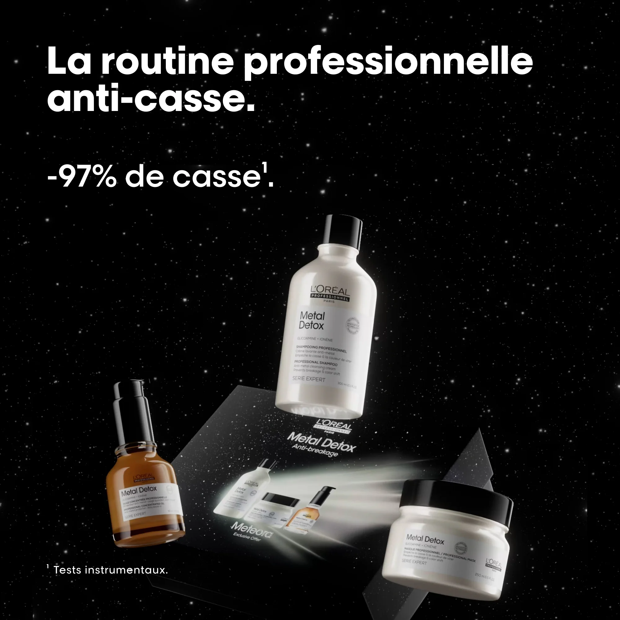 L'ORÉAL PROFESSIONNEL TRIO METAL DETOX SHAMPOOING 300 ML + MASQUE 250 ML + Huile - Image 3