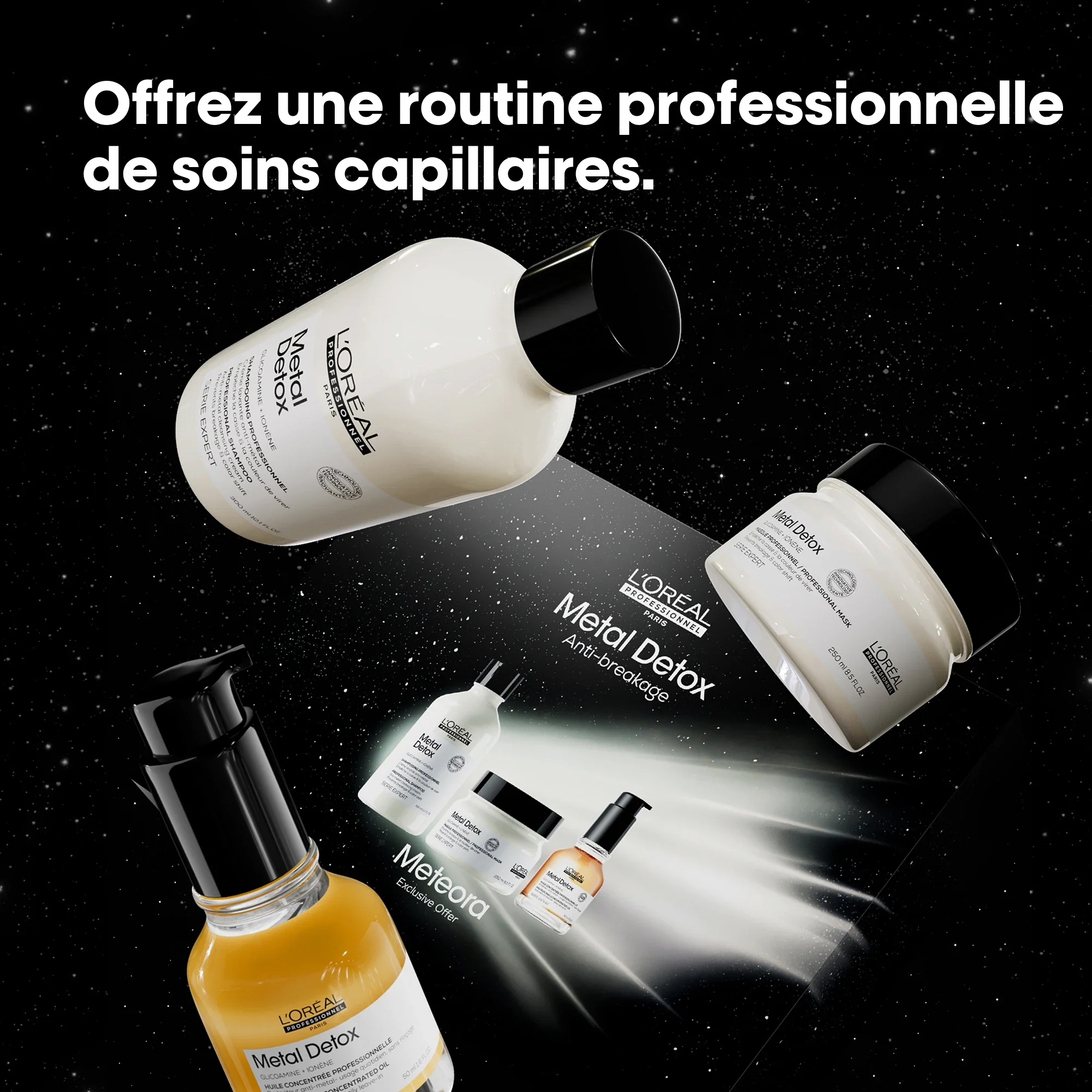 L'ORÉAL PROFESSIONNEL TRIO METAL DETOX SHAMPOOING 300 ML + MASQUE 250 ML + Huile - Image 5