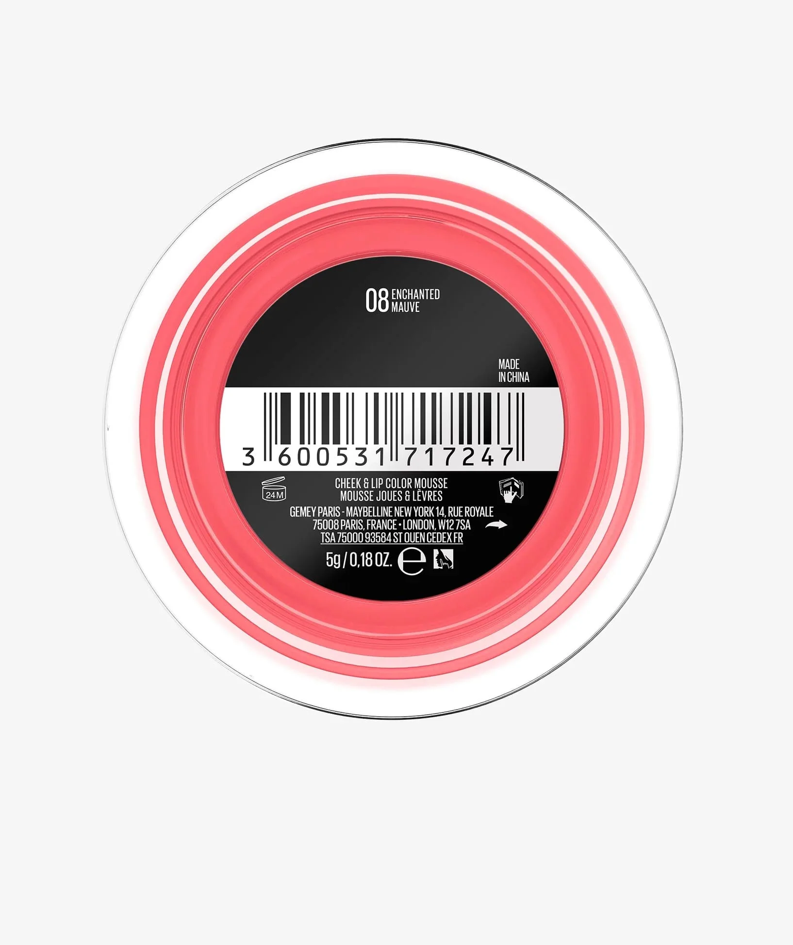 MAYBELLINE NEW YORK BLUSH CLOUDTOPIA CHEEK & LIP MOUSSE ENCHANTED MAUVE 08 - Image 4