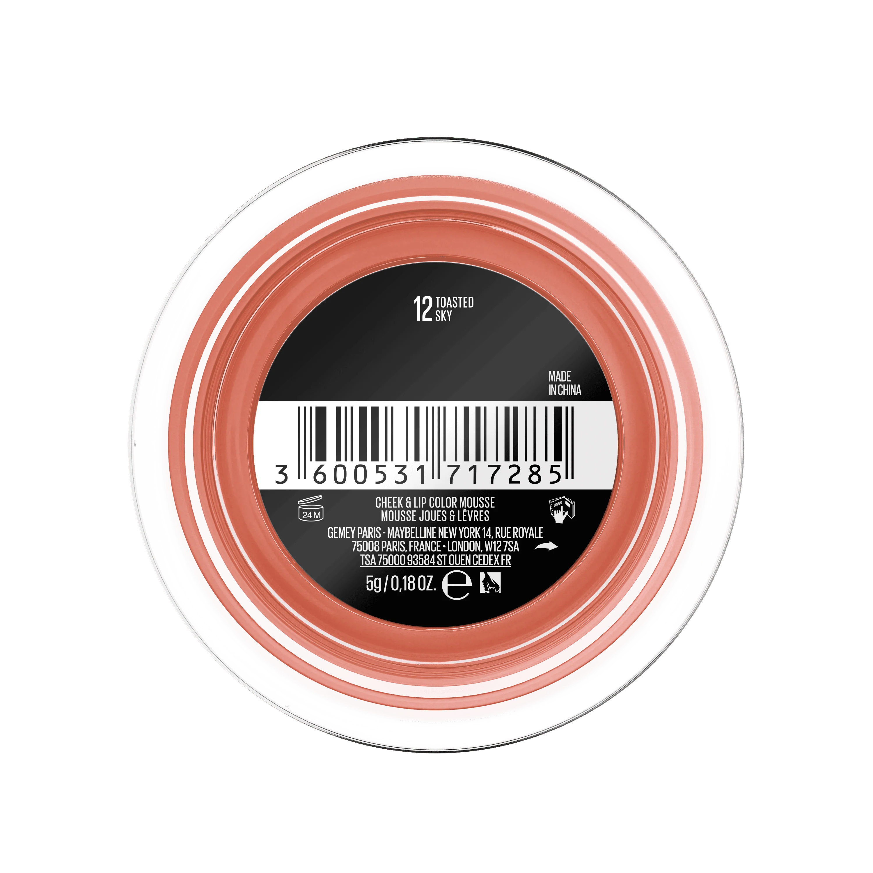 MAYBELLINE NEW YORK BLUSH CLOUDTOPIA CHEEK & LIP MOUSSE TOASTED SKY 12 - Image 4