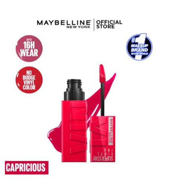 Maybelline New York - Brillant à lèvres Superstay Vinyl Ink - 45 Capricious - Image 2