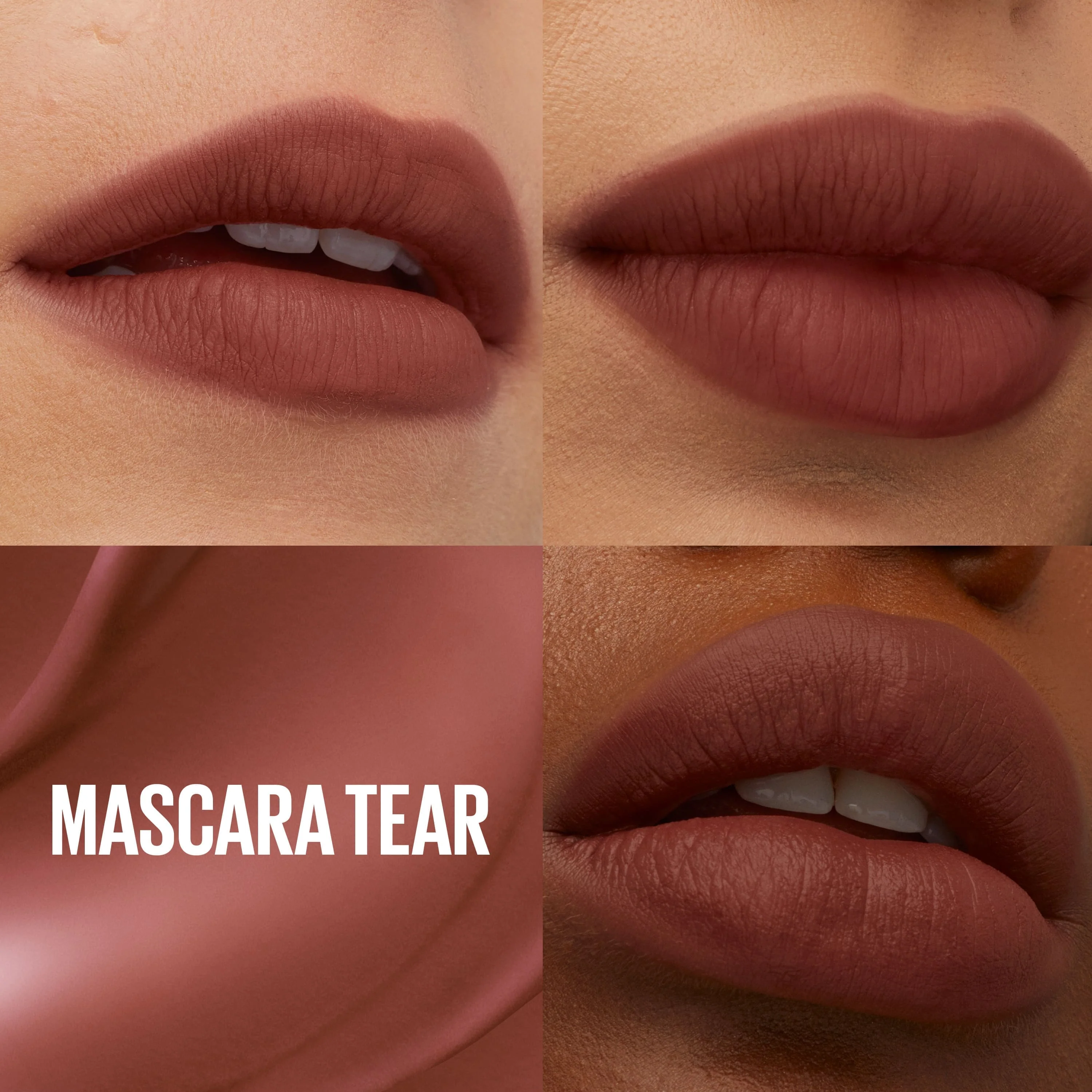 MAYBELLINE NEW YORK SUPERSTAY TEDDY TINT BLUSH À LÈVRES LIQUIDE FINI MAT FONDU MASCARA TEAR 20 - Image 3