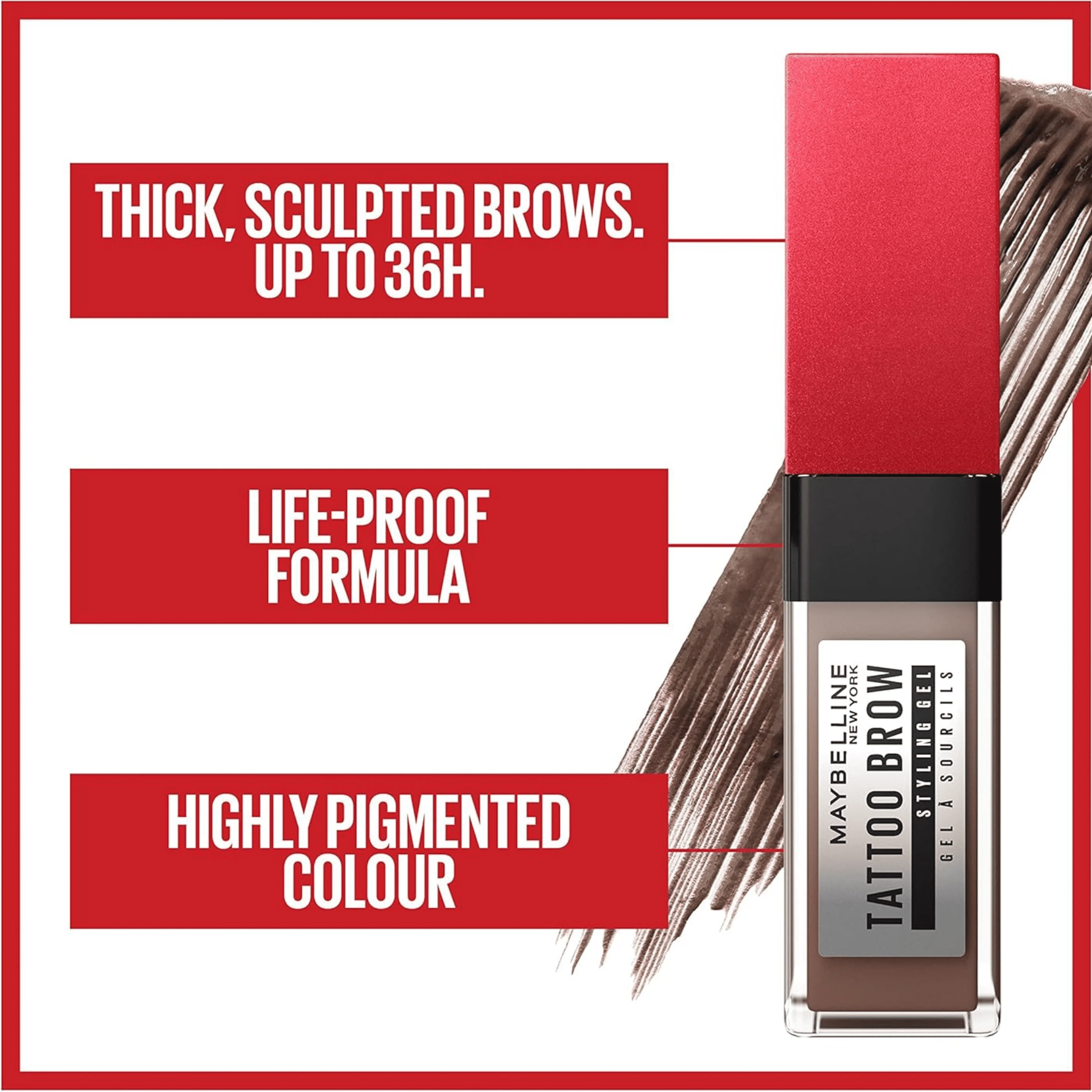 Maybelline New York - Tattoo Brow 3D Gel - Deep Brown - Image 6