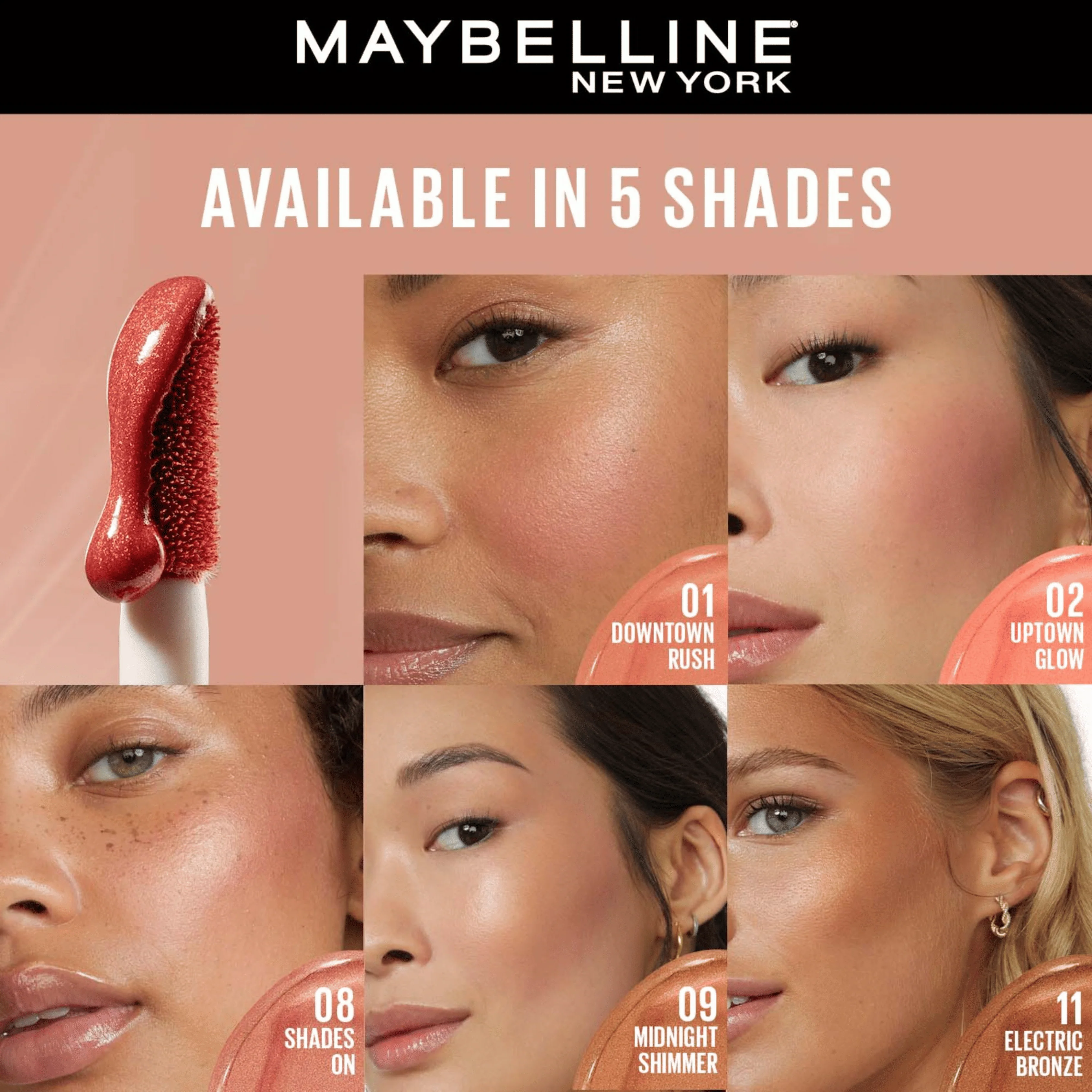 MAYBELLINE SUNKISSER BLUSH 02 UPTOWN GLOW - Image 3